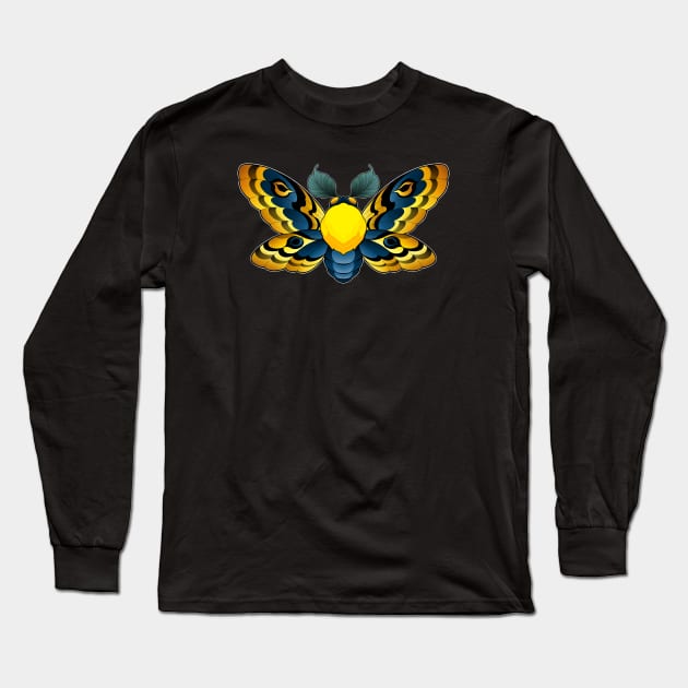 Ornate Moth Long Sleeve T-Shirt by KealytronArt